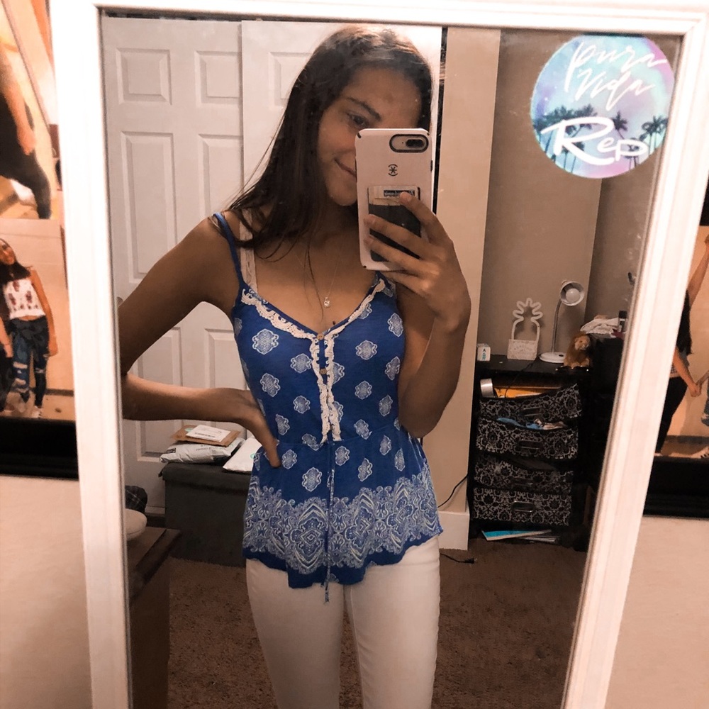 Blue Tank Top